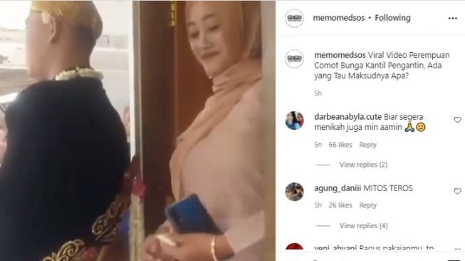 Tangkapan layar video. [Instagram/@memomedsos]