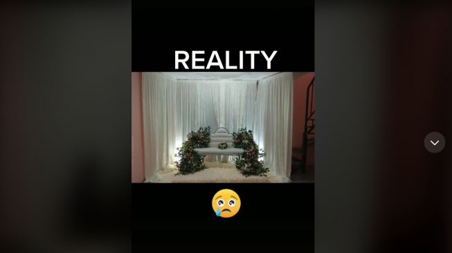 Tak Sabar Tunggu Pelaminan Pengantin Jadi, Wanita Syok Hasilnya Tak Sesuai Ekspektasi (TikTok)