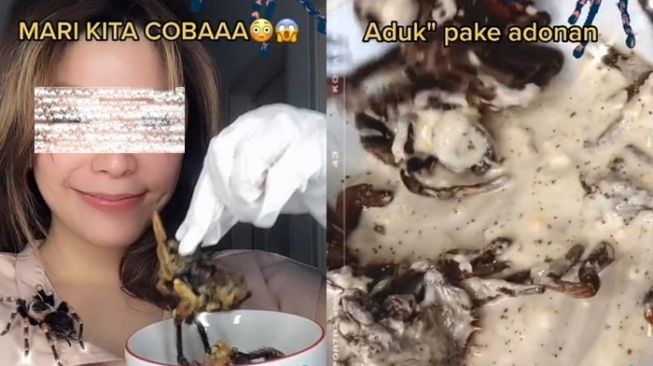 Viral Wanita Makan Ekstrem Tarantula, Cara Makannya Tuai Perdebatan Warganet