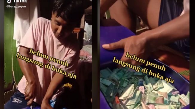 Nabung Pakai Jerigen Hampir Penuh, Saat Dihitung Jumlahnya Bikin Melongo