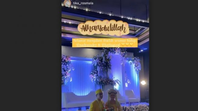 Pernikahan Lutfi Agizal. [Instagram]