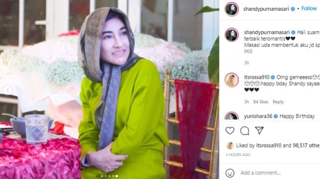 Ulang tahun Shandy Purnamasari (instagram.com)