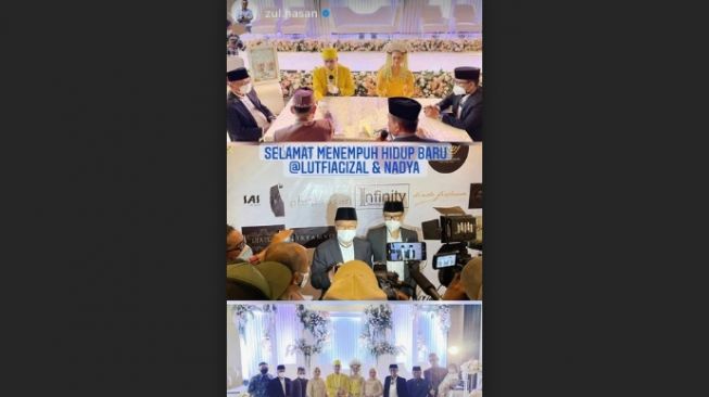 Pernikahan Lutfi Agizal. [Instagram]