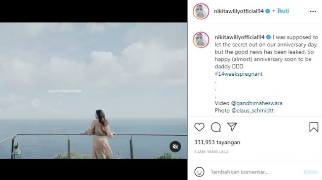 Unggahan Nikita Willy [Instagram/@nikitawillyofficial94]