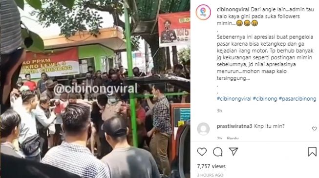 Viral! Maling Motor Babak Belur Kena Bogem di Pasar Cibinong Bogor, Polisi Bereaksi