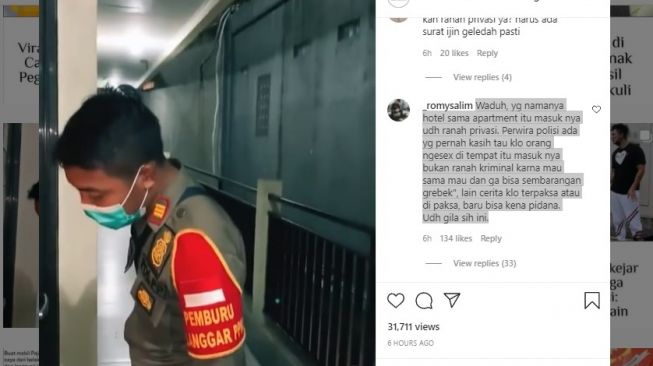 Tangkapan layar video. [Instagram/@memomedsos]