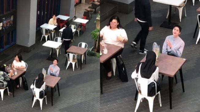 Viral Cewek Terciduk Halu Makan Bareng Kim Seon Ho. (TikTok)