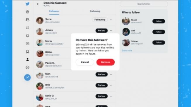 Twitter Bisa Hapus Followers Diam-diam Tanpa Perlu Blokir