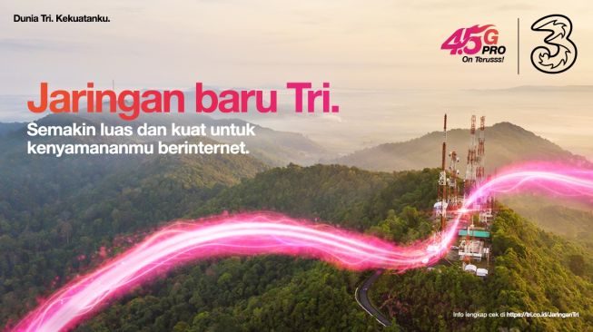 Jaringan 4G 3 Indonesia