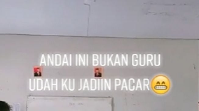 Murid naksir ibu guru cantik. (Tiktok)