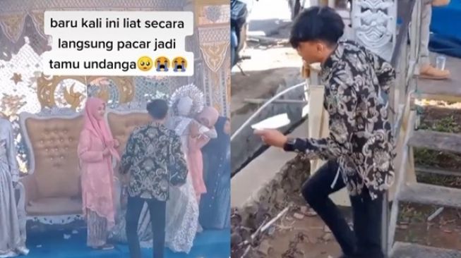 Pengantin Wanita Nangis Pacar Datang Jadi Tamu Undangan, Reaksi Suami Disorot