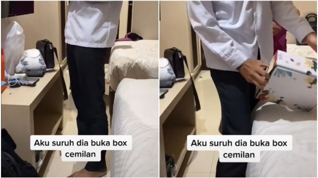 Disuruh Buka Kardus Cemilan, Pria Kaget Lihat Isi Barang di Dalamnya: Terharu