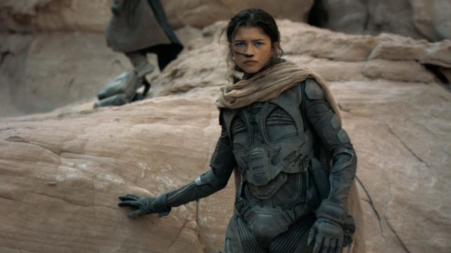 Adegan Zendaya di film Dune [Warner Bros]