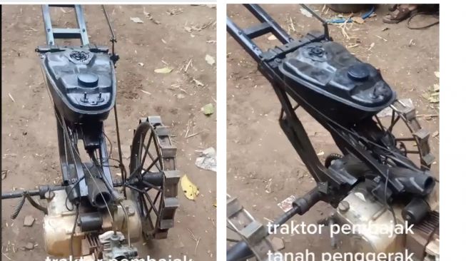 Kreativitas Tanpa Batas, Petani Bikin Traktor Mini Bermodalkan Mesin Motor