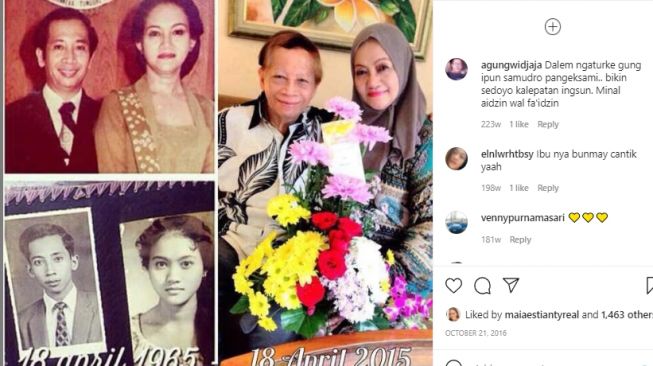 Potret masa muda ibu penyanyi. [Instagram/kusthini_hs]