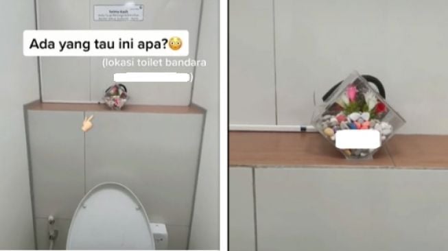 Viral Cewek Temukan Hiasan di Toilet, Tulisan yang Ditempel Bikin Curiga