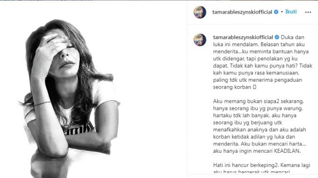 Dinyinyirin Netizen Sudah Tua, Tamara Bleszynski: Tidak Perlu