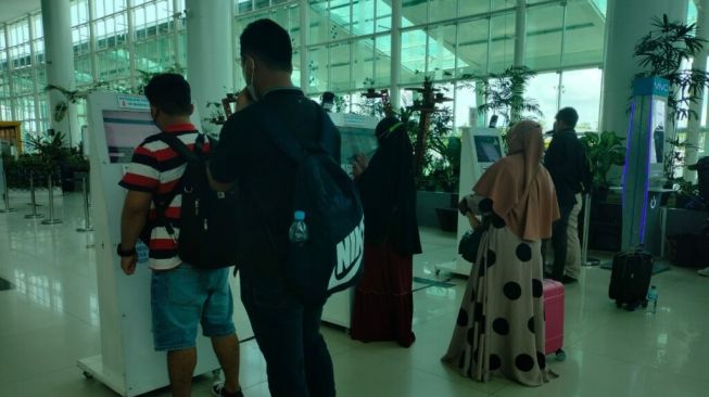 Balikpapan PPKM Level 2, Lonjakkan Arus Penumpang di Bandara Sepinggan Meningkat