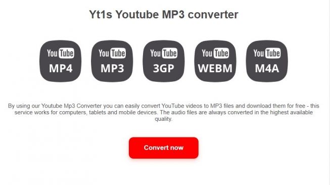 Pakai YT1s.com, Praktis Download YouTube MP3 Kualitas Tinggi