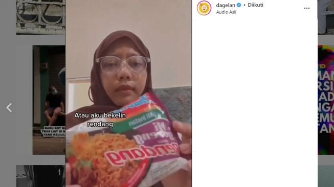 Wanita Menangis Bekal Makanannya Tak Dimakan Suami (TikTok)