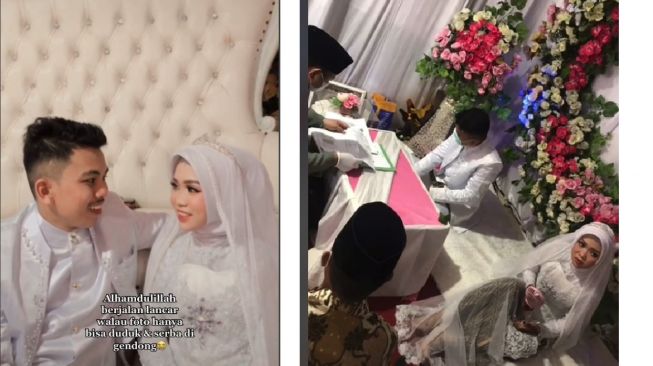 Pasangan pengantin mengalami kecelakaan saat sebelum menggelar acara pernikahan (TikTok)