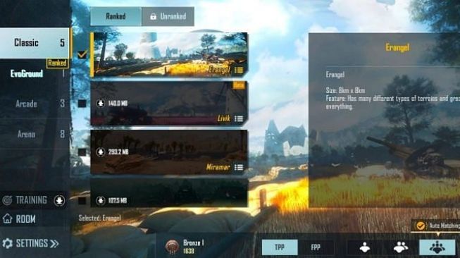 Komparasi FF vs PUBG Mobile, mode permainan. [Sportskeeda].