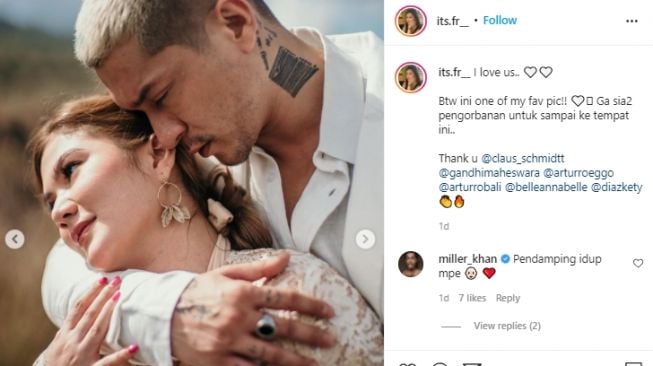 Potret prewedding Miller Khan dan Farina Rebecca. [Instagram/its.fr__]