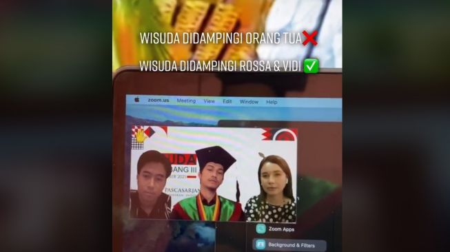 Tak Bersama Orang Tua, Pendamping Wisuda Online Pria ini Bukan Orang Biasa (TikTok)