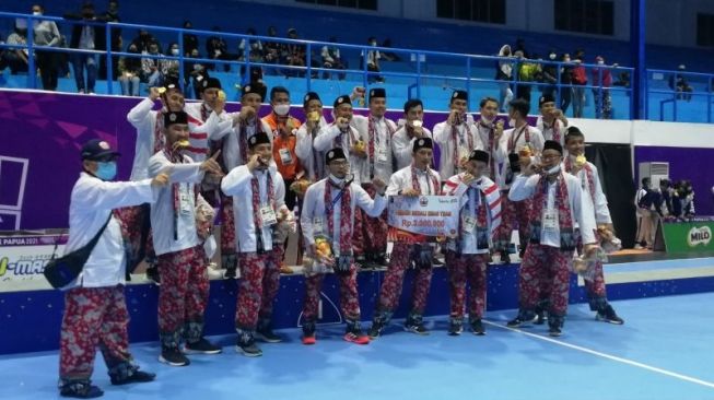 Menang Tipis Atas Jabar, Tim Bola Tangan Putra DKI Jakarta Raih Emas PON Papua