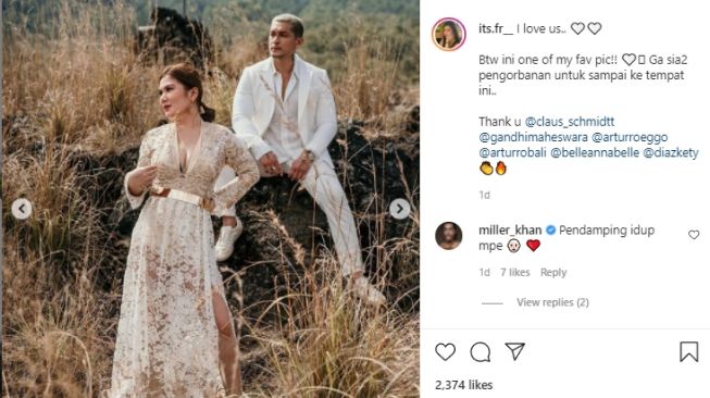 Potret prewedding Miller Khan dan Farina Rebecca. [Instagram/its.fr__]