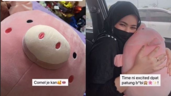 Viral Ibu Bilang Haram Boneka Babi, Sampai Potong Hidung, Perempuan Ini Sedih