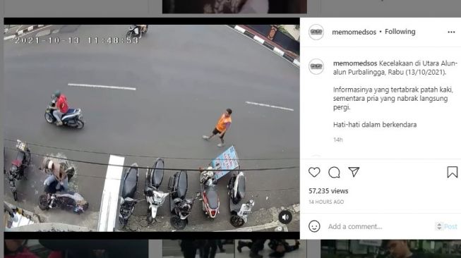 Tangkapan layar video. [Instagram/@memomedsos]