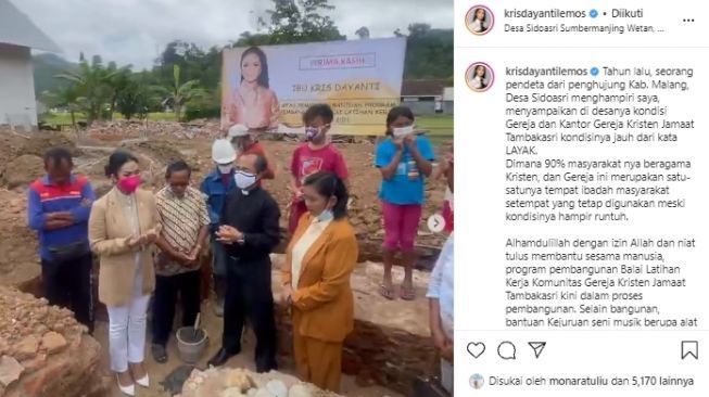 KD Resmikan Gereja Sambil Berdoa dan Menangis, Netizen Anggap Tak Pantas