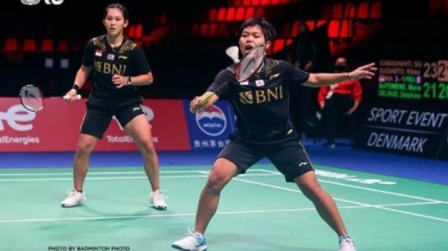 Ganda putri Indonesia, Siti Fadia Silva Ramadhanti/Ribka Sugiarto. [Instagram/@badminton.ina]