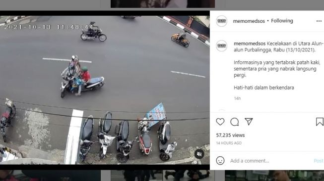 Viral, Ditabrak Dari Samping oleh Pengendara Motor Lain, Kaki Wanita Ini Auto Bengkok