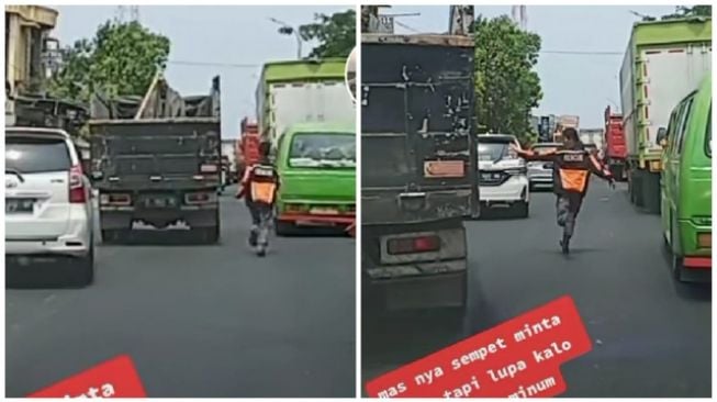 Viral Aksi Heroik Pria Berlari Buka Jalan untuk Ambulans, Banjir Pujian Warganet