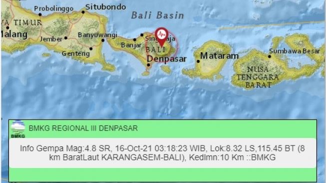 Korban Meninggal Dunia Akibat Gempa Bali M 4,8 Ada di Karangasem Dan Bangli