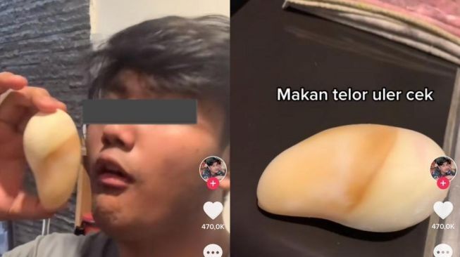 Heboh Laki-laki Ini Dadar Telur Ular, Netizen Langsung Mual