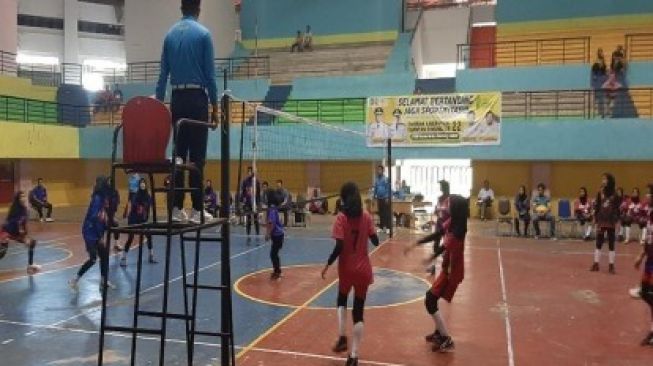 Senin, Putaran Final Turnamen Voli U-20 Antar Kecamatan Digelar