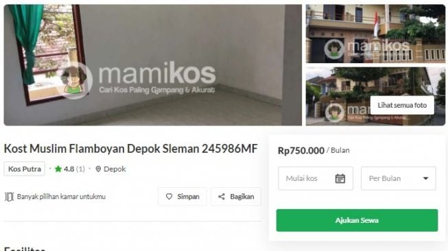 5 Kost Murah Dekat Kampus Jogja, Mulai Harga Rp 500 Ribuan