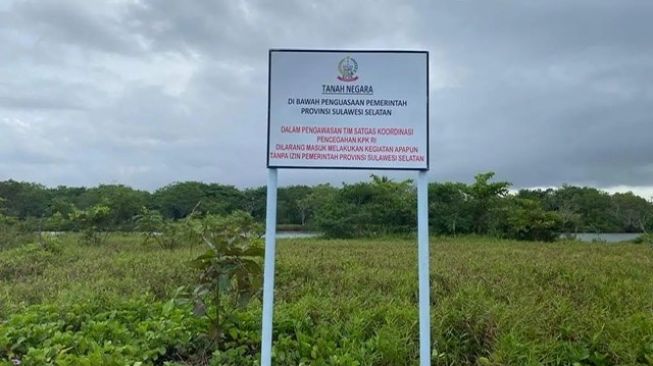 Pemprov Sulsel Pasang Papan Bicara Pada Aset Negara di Barombong
