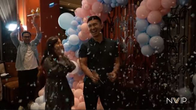 Gender reveal bayi Nikita Willy. [YouTube/Nikita Willy Official]