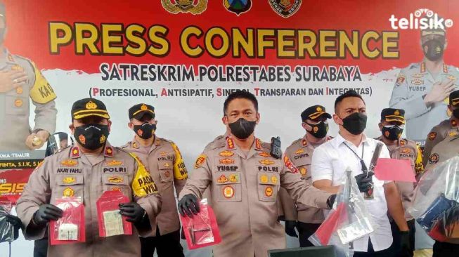 Polrestabes Surabaya Ungkap Kasus Menonjol di Surabaya