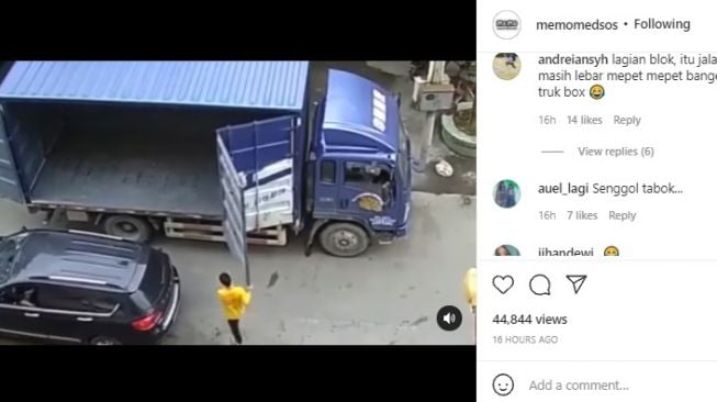 Tangkapan layar video. [Instagram/@memomedsos]