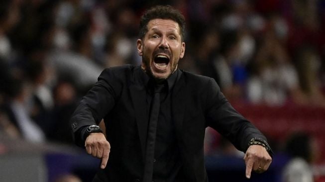 Pelatih Atletico Madrid, Diego Simeone. [JAVIER SORIANO / AFP]