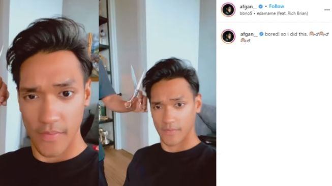 Afgan potong rambut bak oppa Korea. (Instagram/@afgan_)