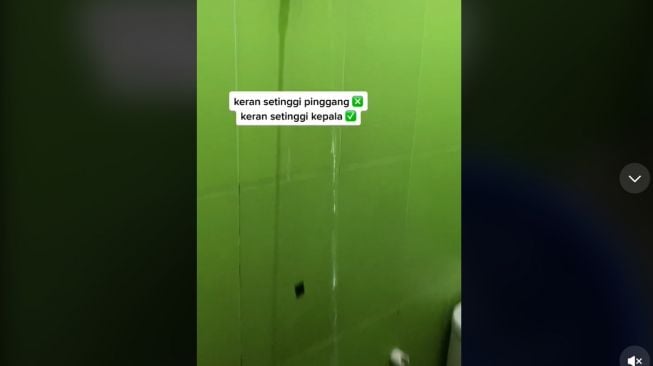 Viral Penampakan Keran Air Super Tinggi (TikTok)