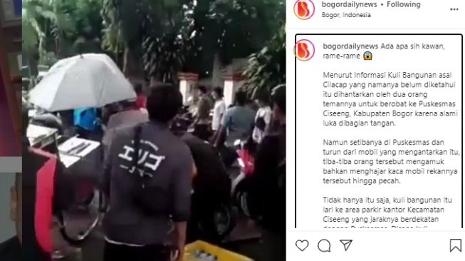 Viral, Kuli Bangunan Serang Petugas Vaksinasi Covid-19 di Bogor Secara Membabi Buta