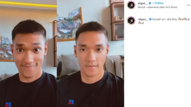 Afgan potong rambut bak oppa Korea. (Instagram/@afgan_)