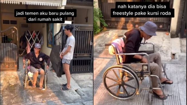 Baru Pulang dari RS Ngaku Bisa Freestyle Pakai Kursi Roda, Warganet: Kasian Tapi Ngakak